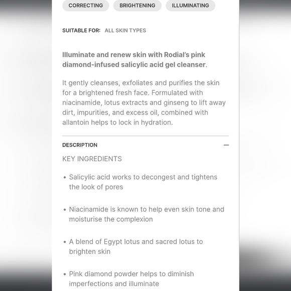 🔴 Rodial Pore-Refining Salicylic Acid Facial Cleanser Wash Travel-Size Tube - Picture 5 of 12